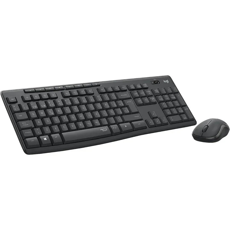 MK295 Silent Wireless Combo - Black - English And Arabic Keyboard - eBuy UAE